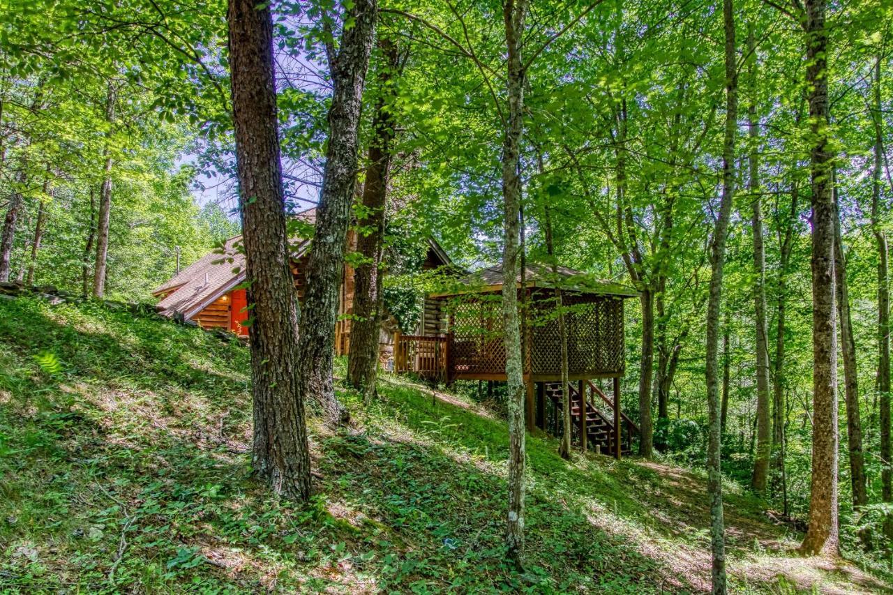 Very Private, Real Log Cabin With Hot Tub! Sevierville Exterior foto