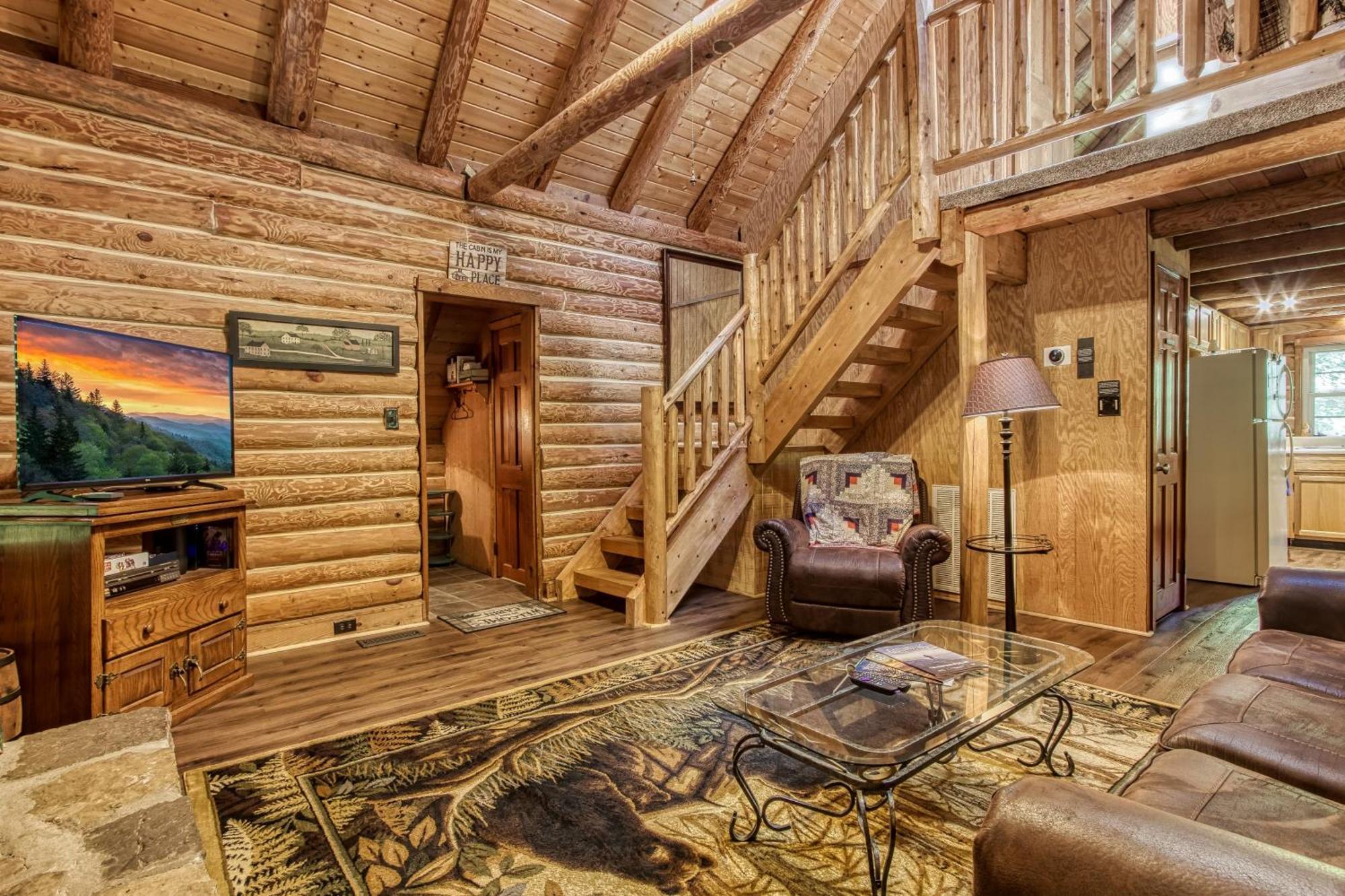 Very Private, Real Log Cabin With Hot Tub! Sevierville Exterior foto