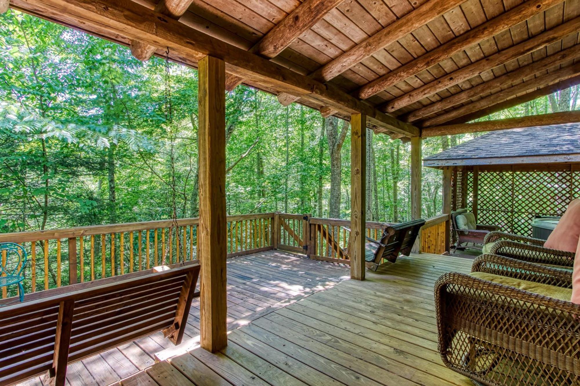 Very Private, Real Log Cabin With Hot Tub! Sevierville Exterior foto